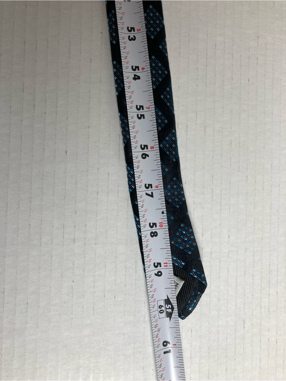 Geoffrey Beene tie Men's Geo-Micro Black & Blue 100% Silk - Picture 13 of 15